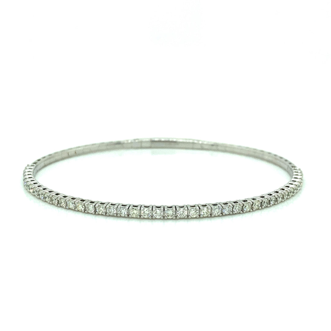 Flexible Diamond Bangle Bracelet