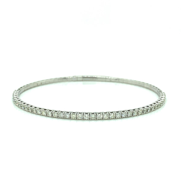 Flexible Diamond Bangle Bracelet