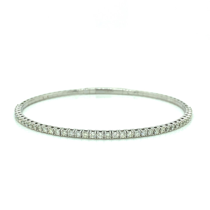 Flexible Diamond Bangle Bracelet