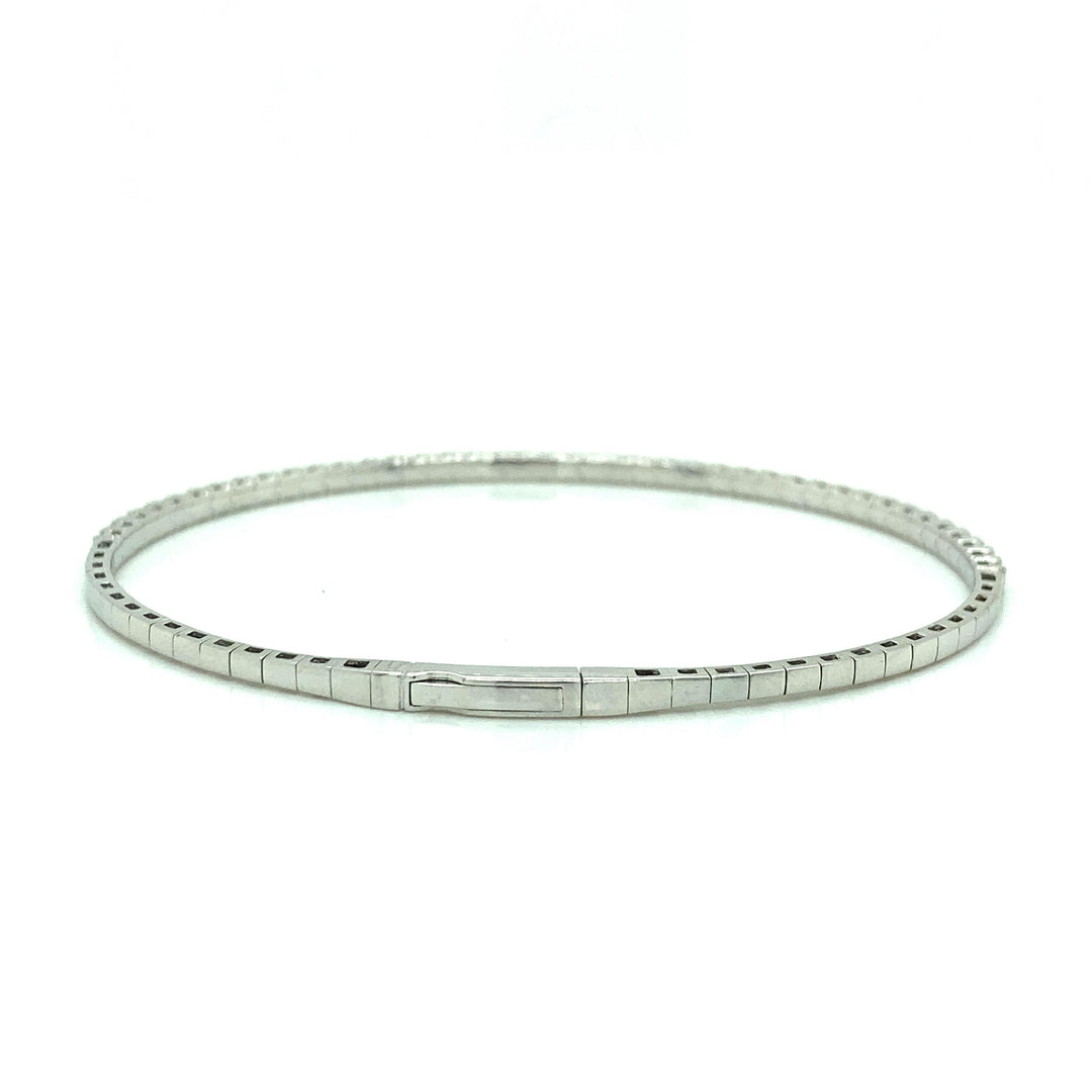 Flexible Diamond Bangle Bracelet