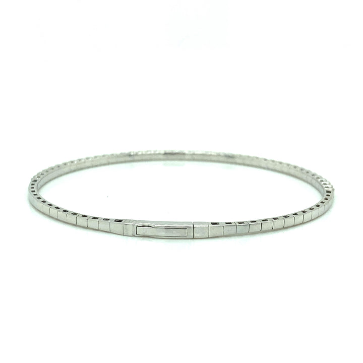 Flexible Diamond Bangle Bracelet