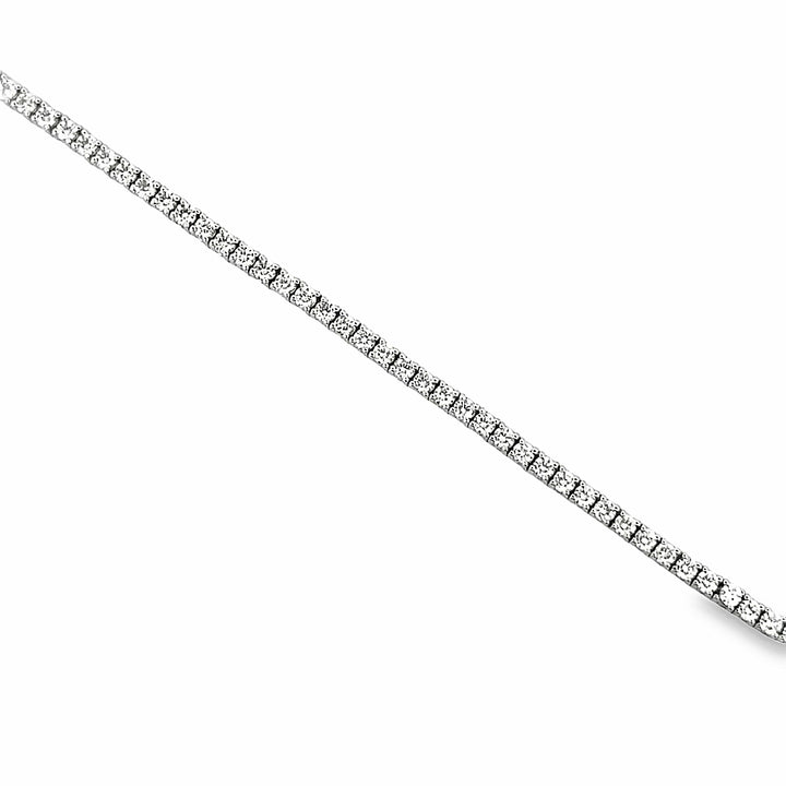 3.00 CTW Round Brilliant Diamond 18K White Gold Tennis Bracelet