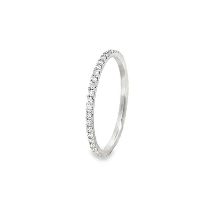 0.27 CTW Diamond 18K White Gold Eternity Band Ring