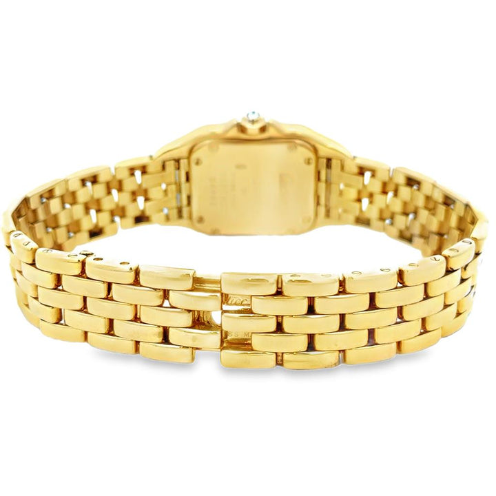 Pre-Owned Cartier Panthère Ladies Watch – 18K Yellow Gold with Factory Diamonds, Small Size