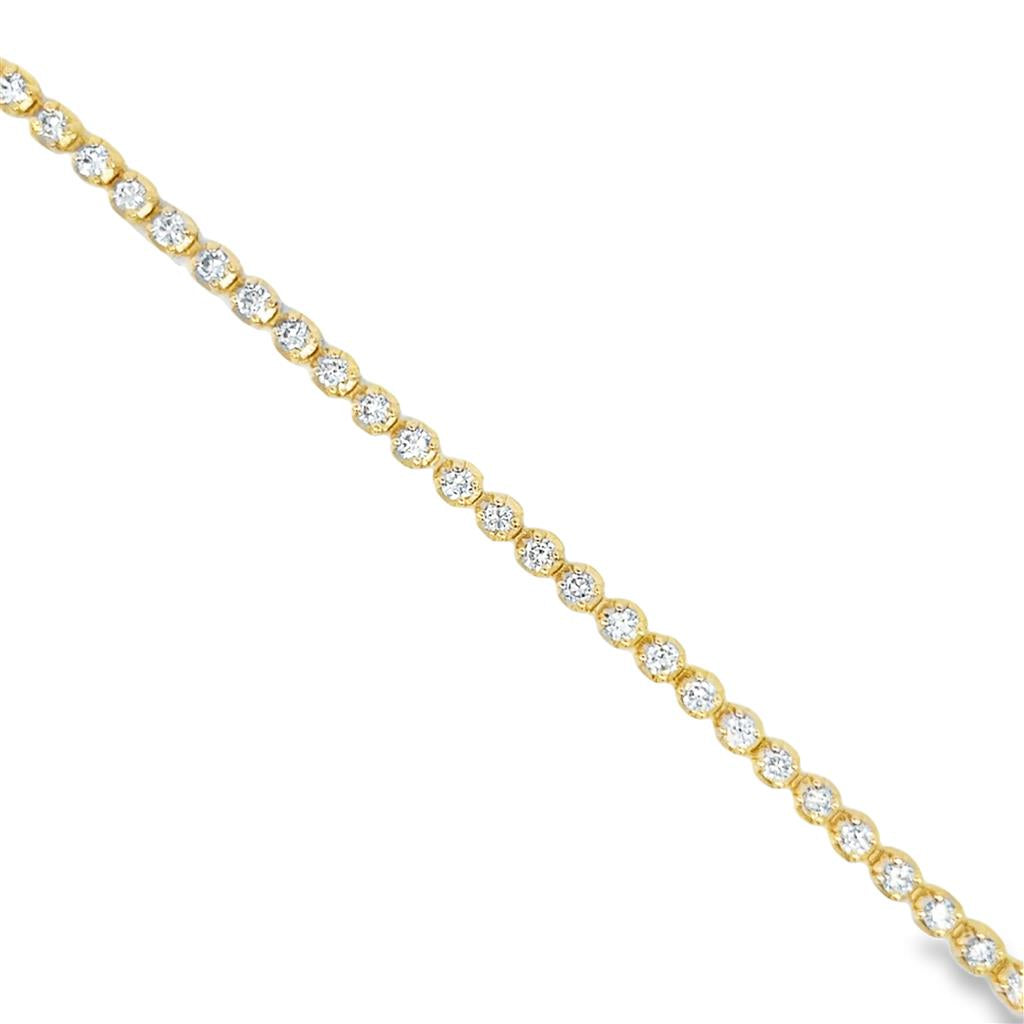 Pre-Owned 3.00 CTW Diamond 14K Yellow Gold Tennis Bracelet