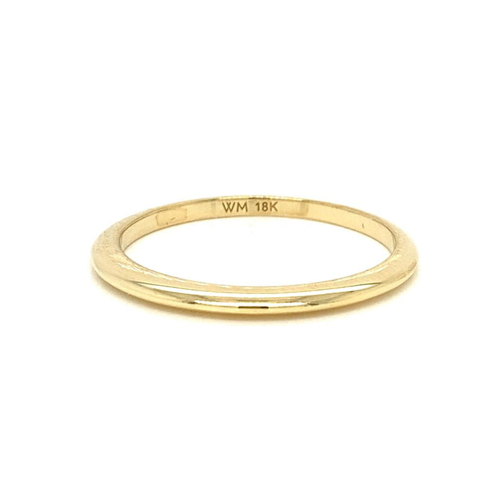 18K Yellow Gold Wedding Band