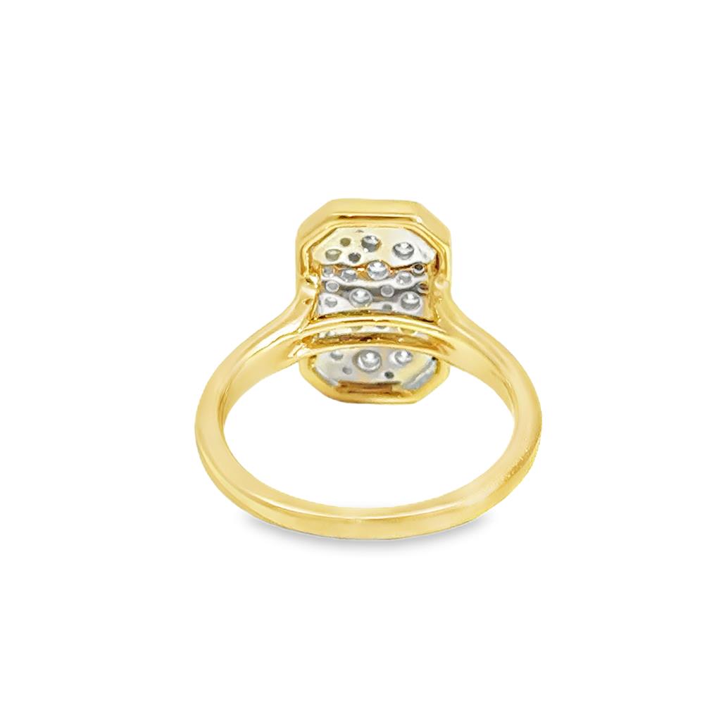 0.39 CTW Diamond 18K Yellow Gold Pavé Ring