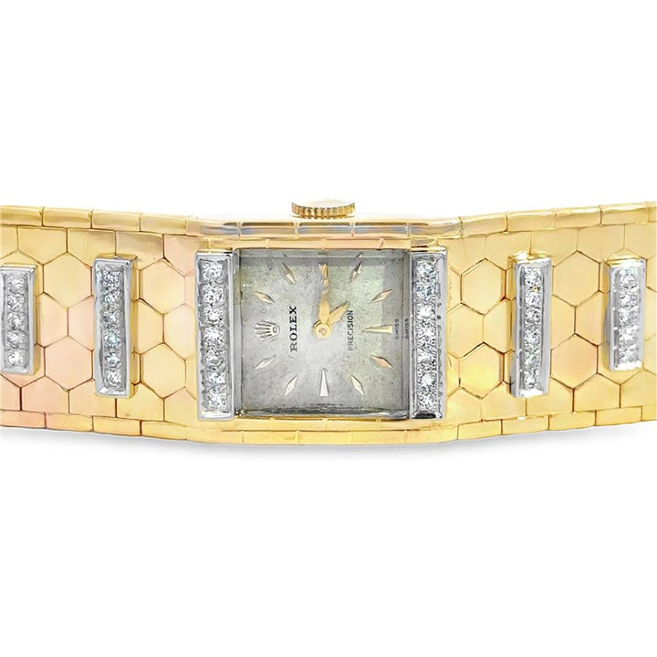 Rolex 0.36 CTW Diamond Vintage Ladies Watch – 18K Yellow Gold, 1960s