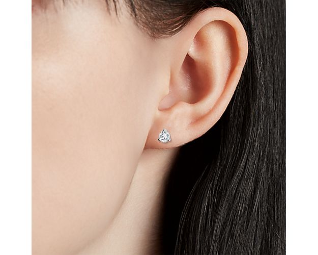 1.00 CTW Diamond 14K White Gold Stud Earrings