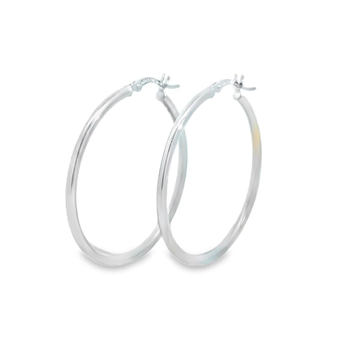 14 Karat Yellow Gold Polished Hoop Earrings