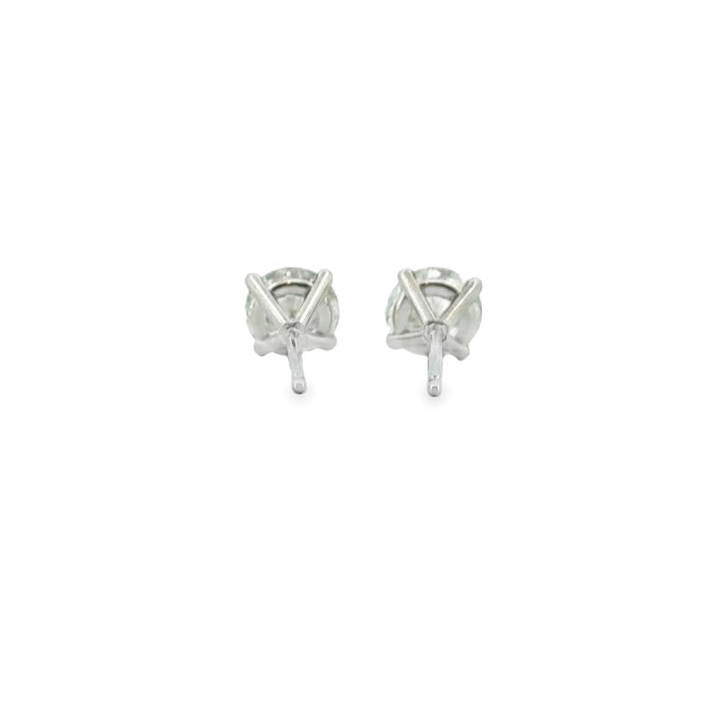 Signature Diamond Stud Earrings 1.00 CTW in 14K White Gold