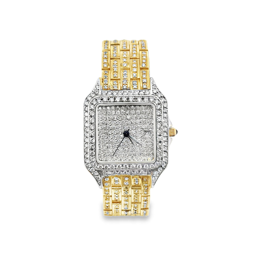 Geneve 18K Yellow Gold Ladies Preowned Watch with 3.50 CTW Round Diamonds