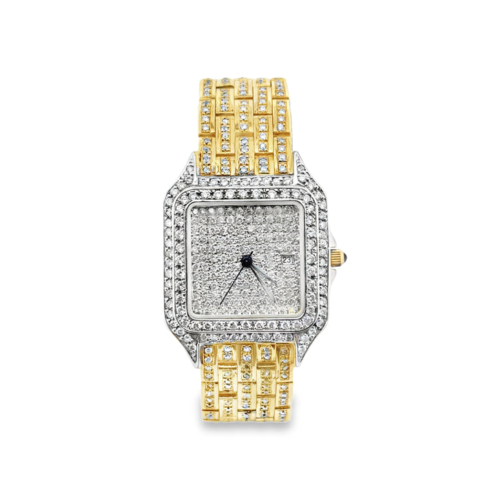 Geneve 18K Yellow Gold Ladies Preowned Watch with 3.50 CTW Round Diamonds