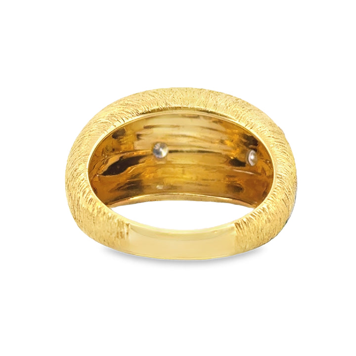 Sal Praschnik 0.24 CTW Round Diamonds 18K Yellow Gold Dome Ring