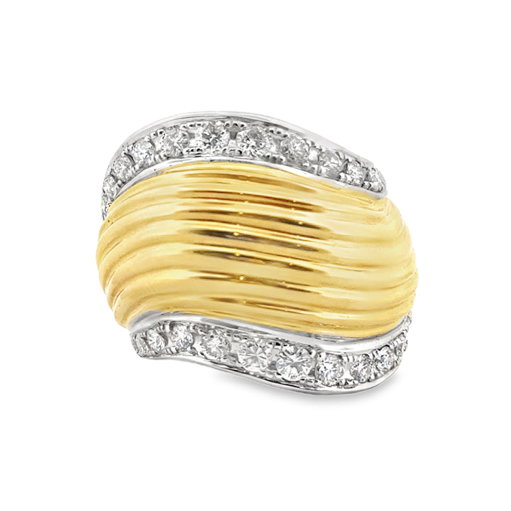 Sal Praschnik 0.73 CTW Diamond 18K Yellow Gold Ring