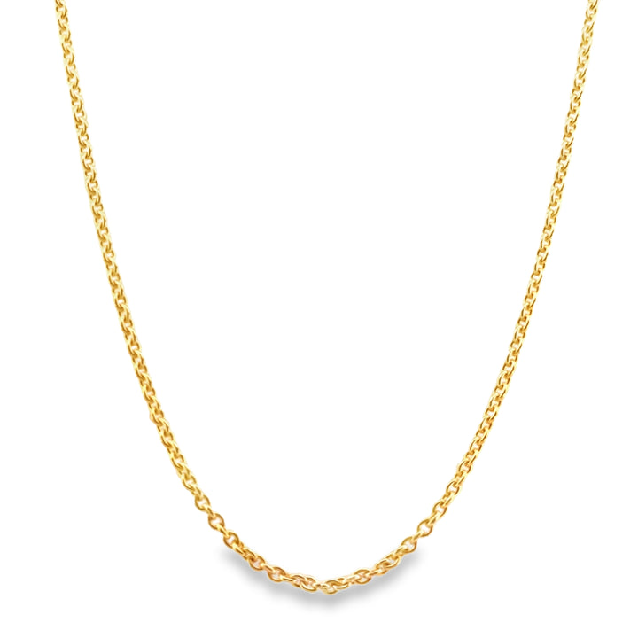 14K Yellow Gold 1.50mm Large Cable Chain Necklace