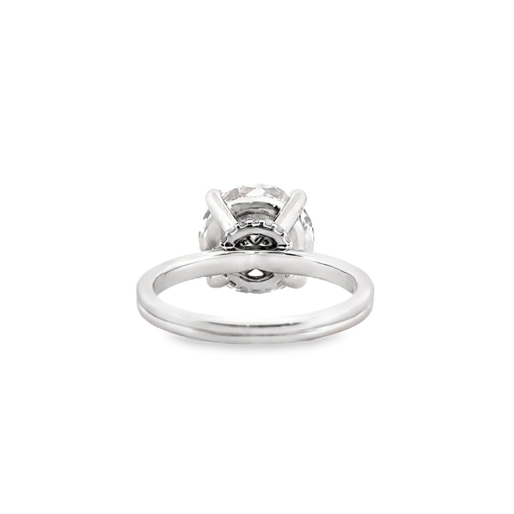 4.66 CT Round F VS1 Lab-Grown Diamond Solitaire Ring