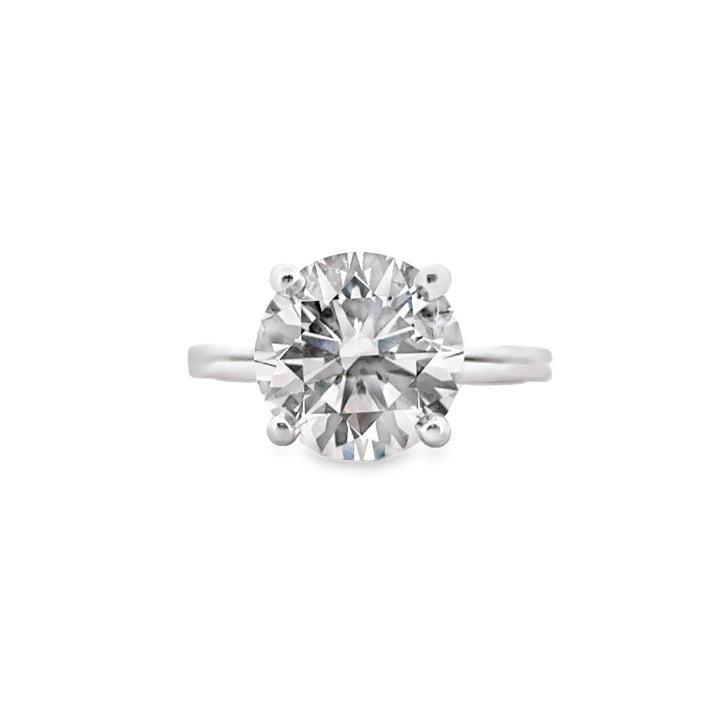 4.66 CT Round F VS1 Lab-Grown Diamond Solitaire Ring