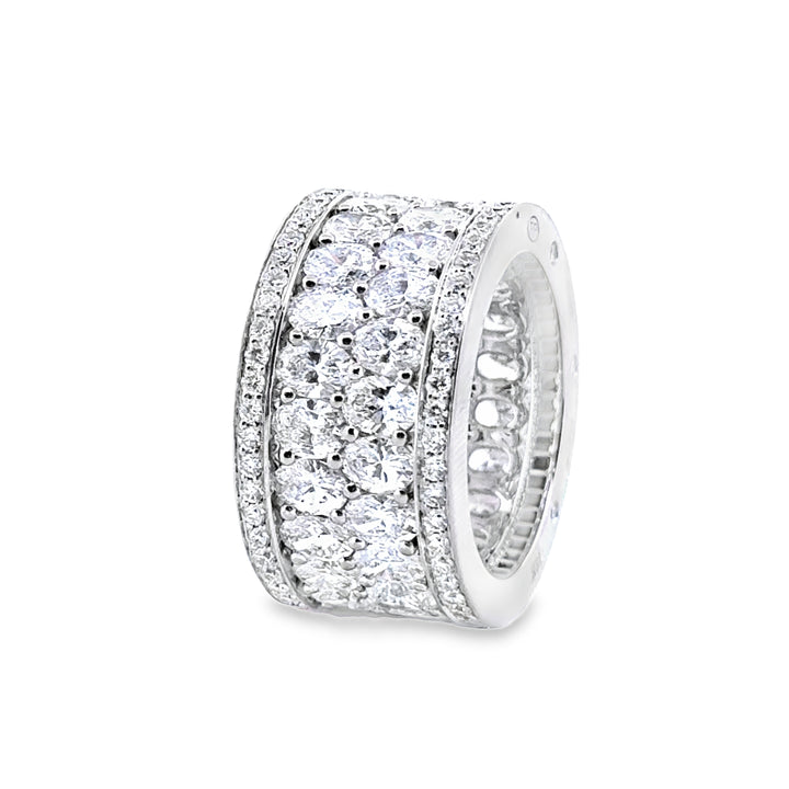Robert Procop 7.35 CT Diamond American Glamour Eternity Ring in 18K White Gold
