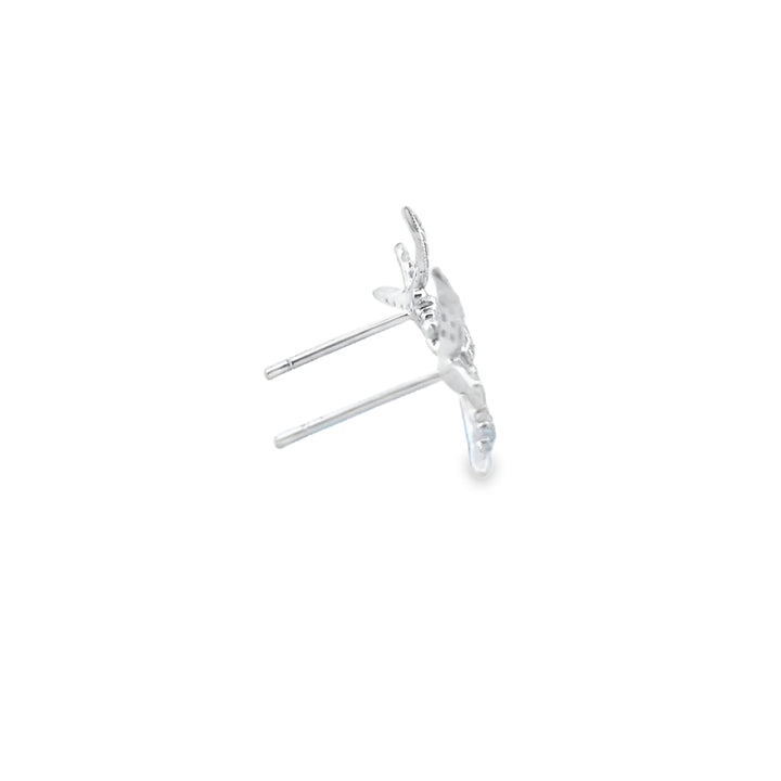 0.34 CTW Diamond Platinum Dragonfly Earrings – 14mm
