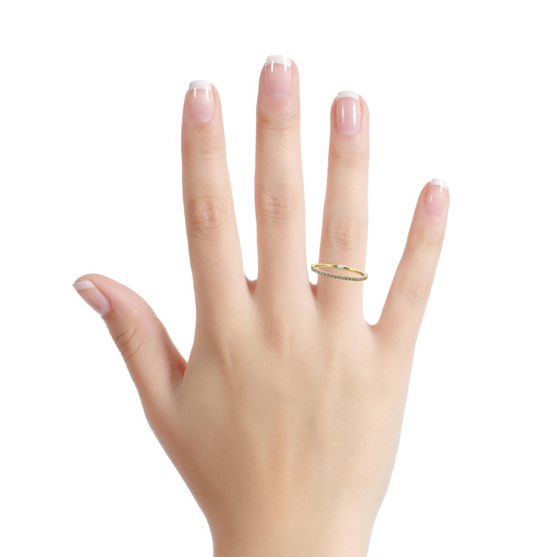 0.30 CTW Diamond Eternity Band 18K Yellow Gold