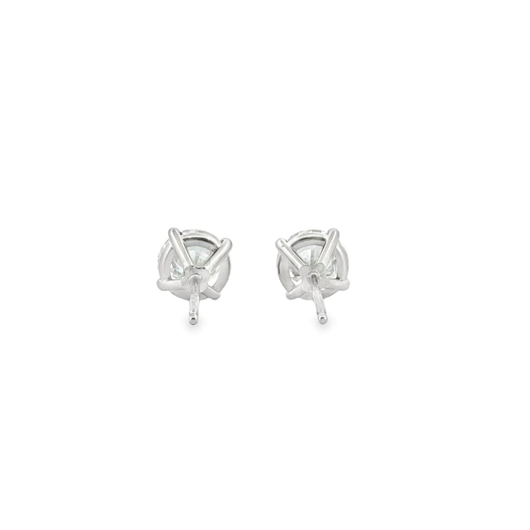 Signature Diamond Stud Earrings 1.50 CTW in White Gold