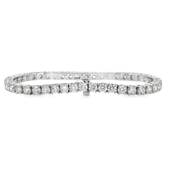 8.44 CTW Diamond 14K White Gold Tennis Bracelet