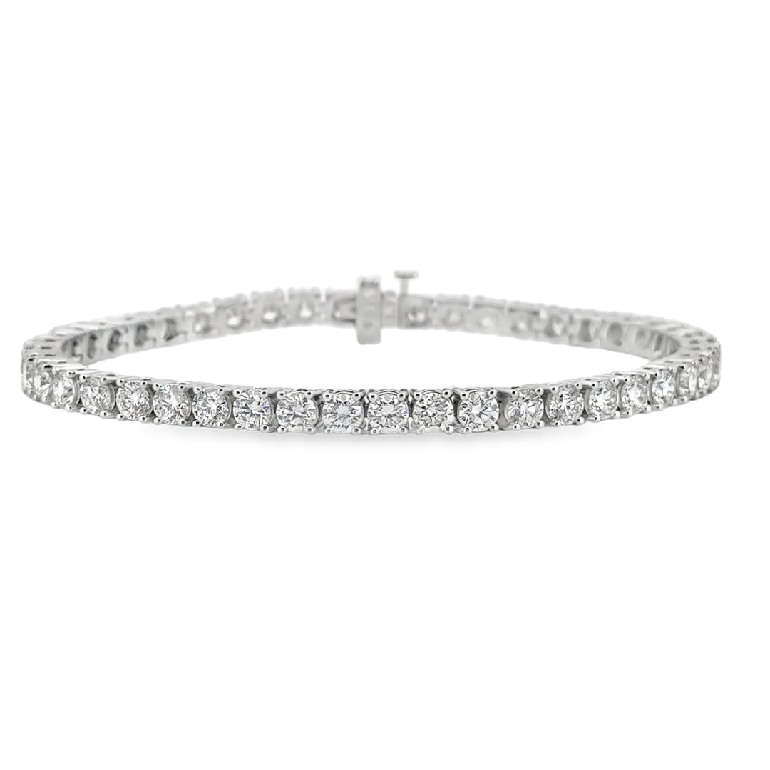 8.44 CTW Diamond 14K White Gold Tennis Bracelet