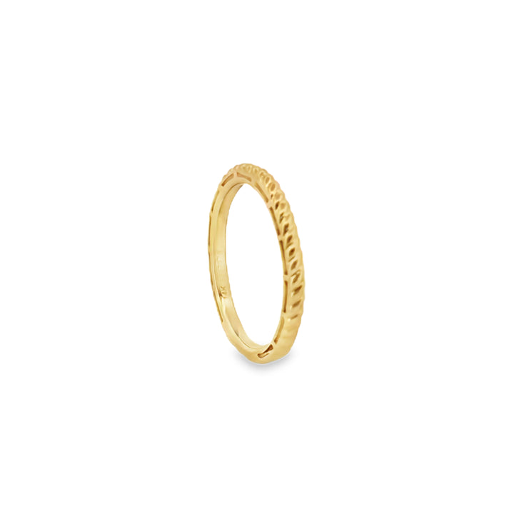 14K Yellow Gold Twisted Stackable Band – 1.75mm
