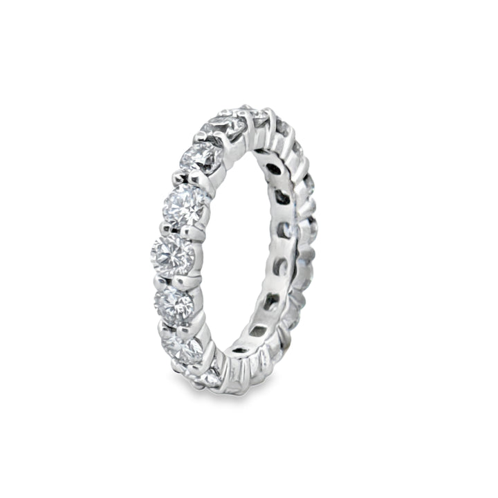 3.40 CTW Round Brilliant Diamond Eternity Band in Platinum