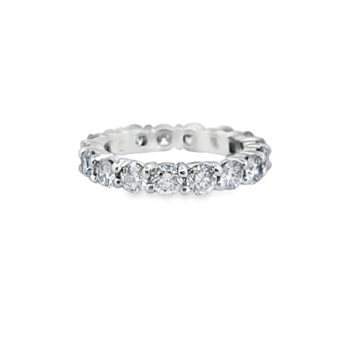 3.40 CTW Round Brilliant Diamond Eternity Band in Platinum