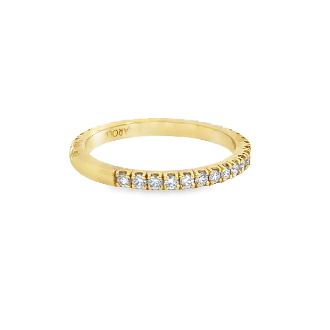 0.31 CTW Diamond 18K Yellow Gold Wedding Band