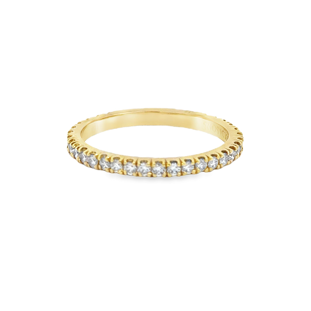 0.31 CTW Diamond 18K Yellow Gold Wedding Band