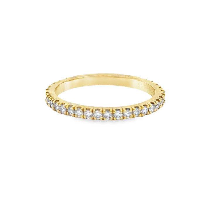 0.31 CTW Diamond 18K Yellow Gold Wedding Band