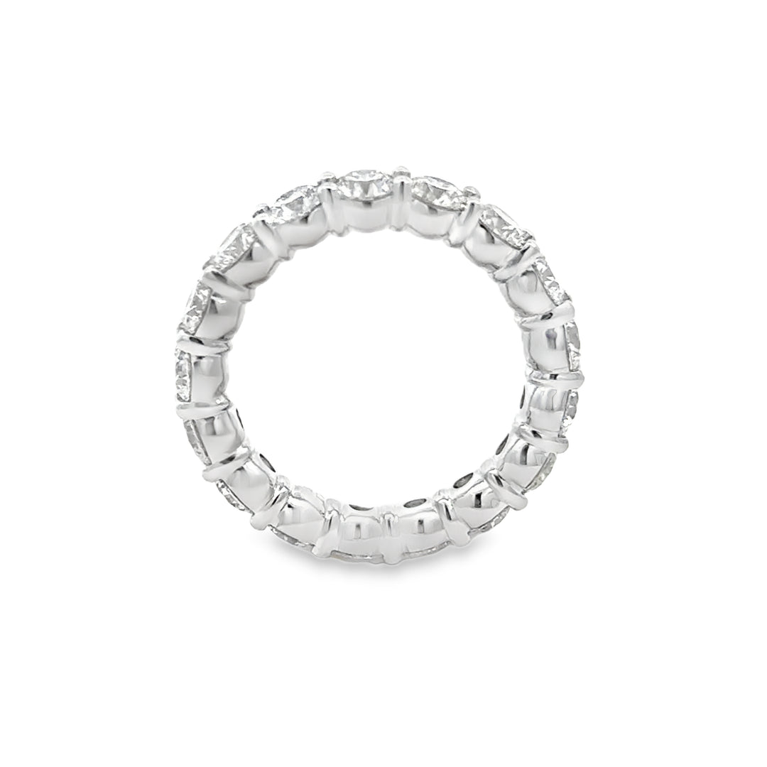4.16 CTW Diamond Eternity Band in Platinum – Size 6.5