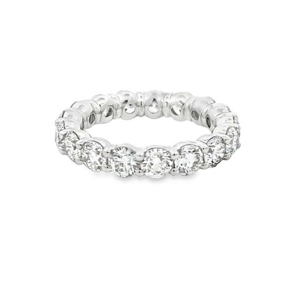 4.16 CTW Diamond Eternity Band in Platinum – Size 6.5