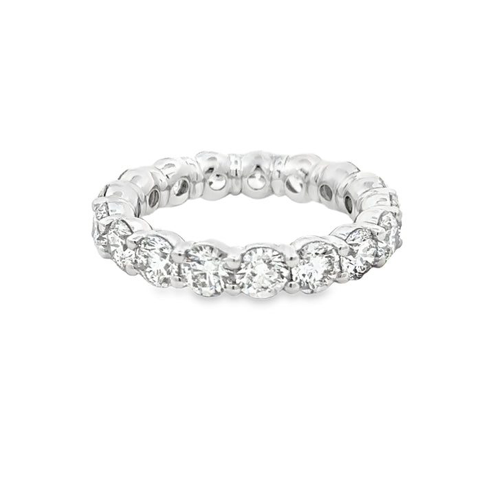 4.16 CTW Diamond Eternity Band in Platinum – Size 6.5
