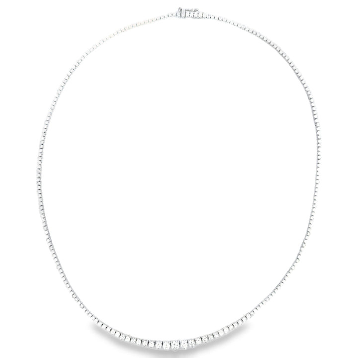 6.83 CTW Diamond 14K White Gold Graduated Tennis Necklace