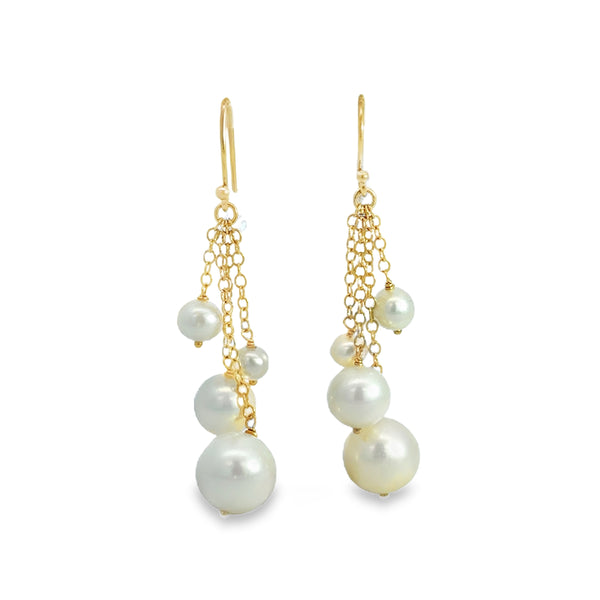 Ippolita 18K Yellow Gold Multi-Drop Pearl Earrings