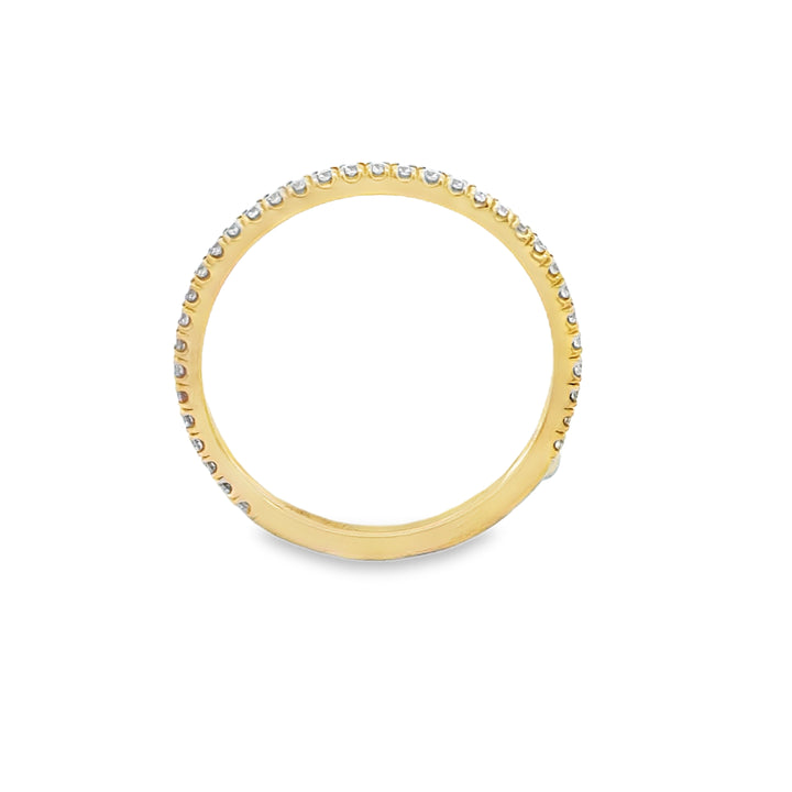 0.26 CTW Diamond 18K Yellow Gold Wedding Band – 1.8mm