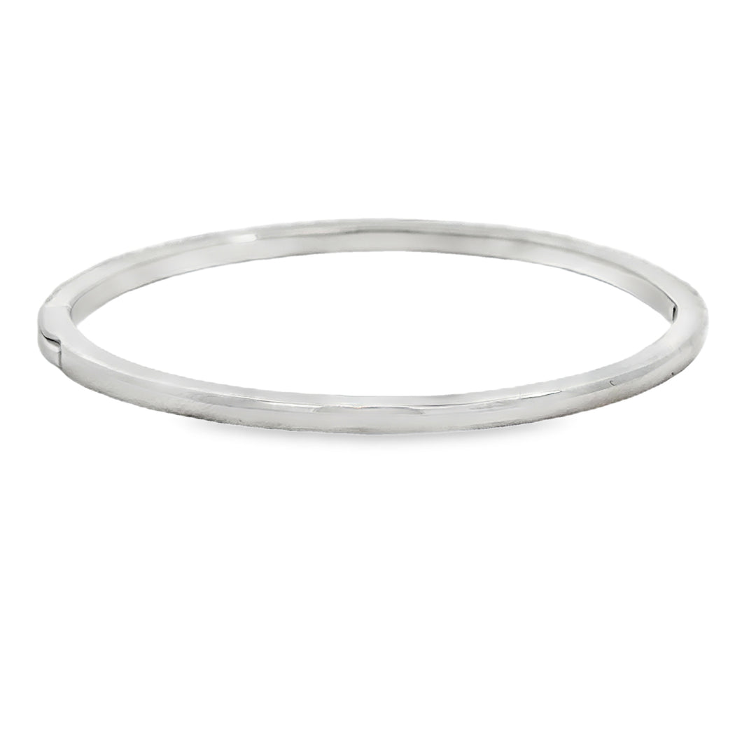1.72 CTW Diamond 14K White Gold Bangle Bracelet