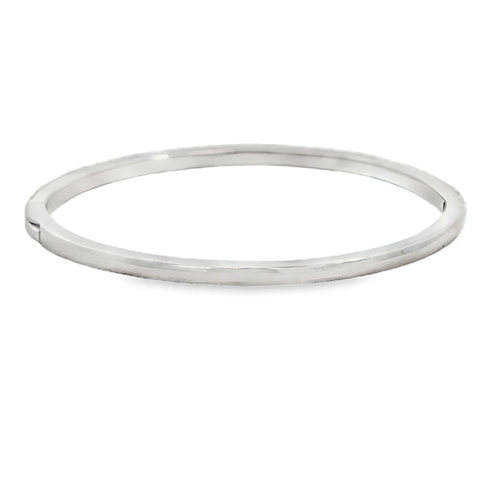 1.72 CTW Diamond 14K White Gold Bangle Bracelet