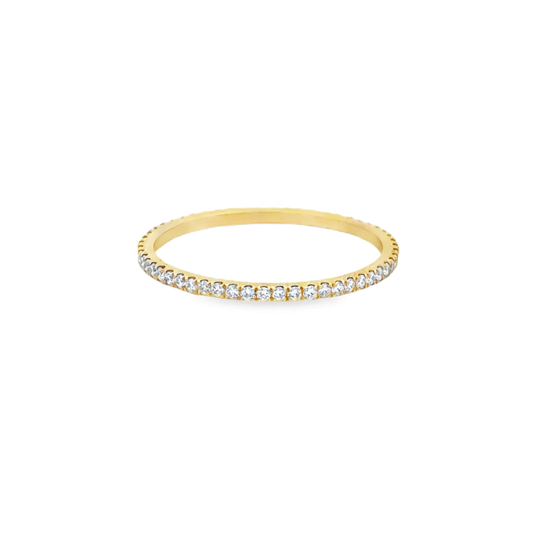 0.32 CTW Diamond 14K Yellow Gold Eternity Band Ring