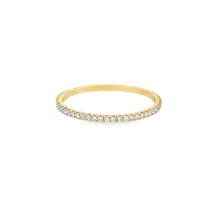 0.32 CTW Diamond 14K Yellow Gold Eternity Band Ring