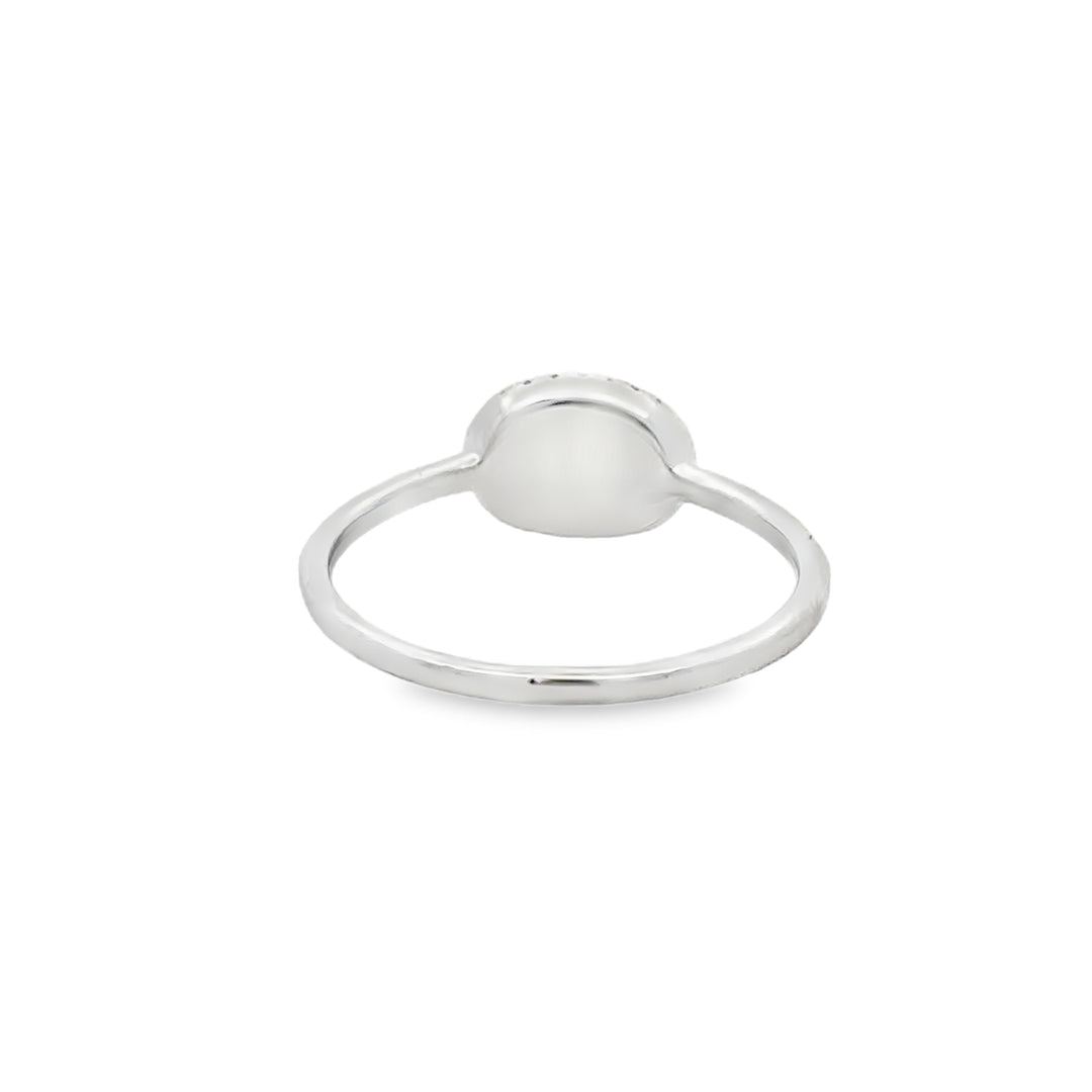 0.19 CTW Diamond Pavé East-West Ring 14K White Gold