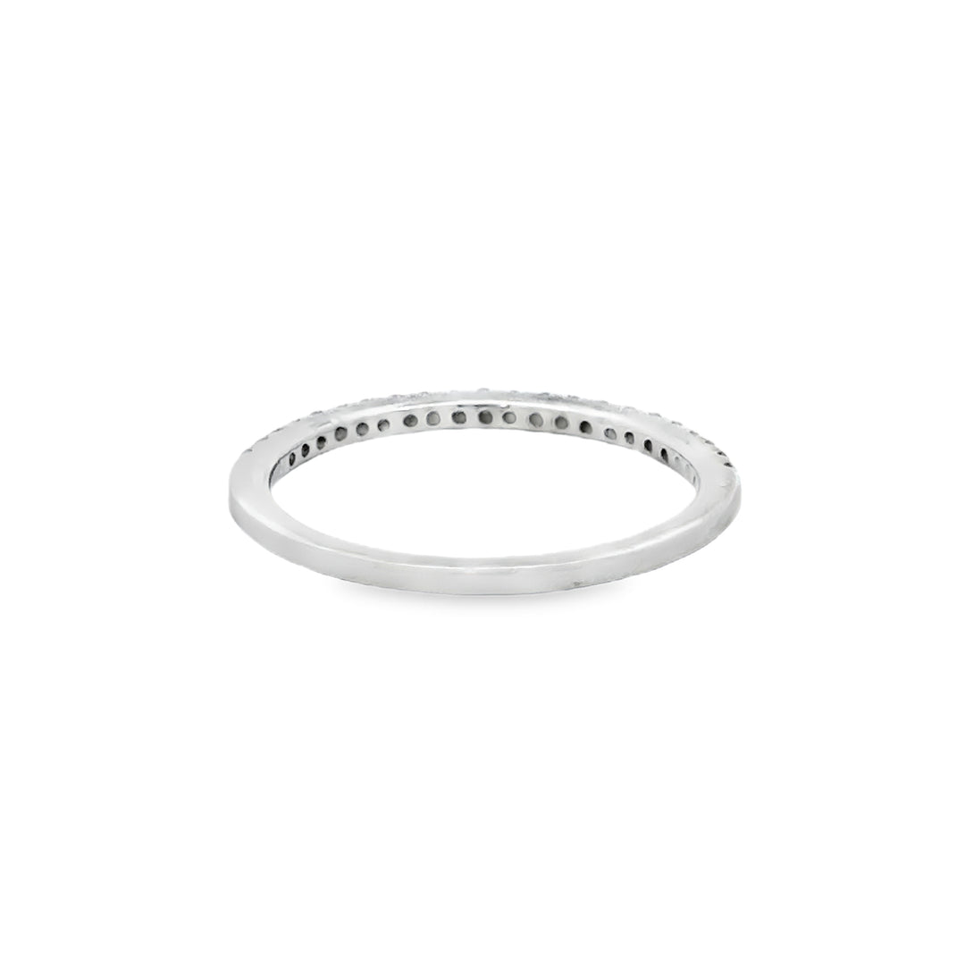 0.20 CTW Diamond Band Ring, 14K White Gold, 1.5mm Wide