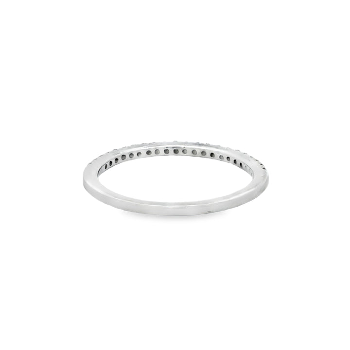 0.20 CTW Diamond Band Ring, 14K White Gold, 1.5mm Wide