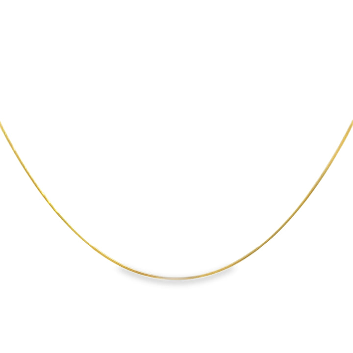 14K Yellow Gold Snake Chain Necklace – 18"