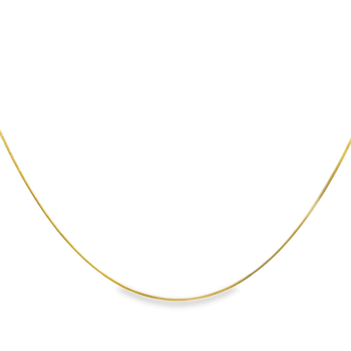 14K Yellow Gold Snake Chain Necklace – 18"