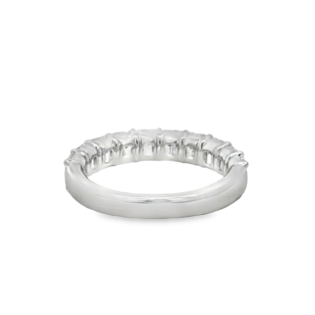 3.22 CTW Emerald-Cut Diamond Band Ring in 18K White Gold